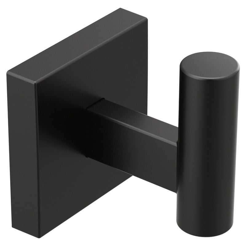 Triva Single Robe Hook, Matte Black K9628