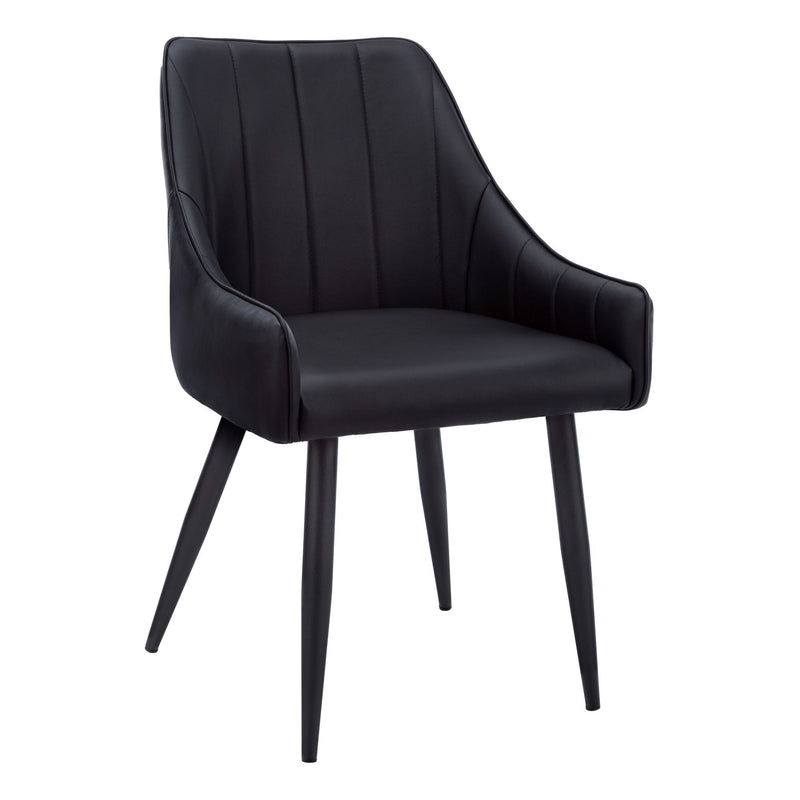 Tufted Leather Look Dining Chair Set, 2-pc N5836