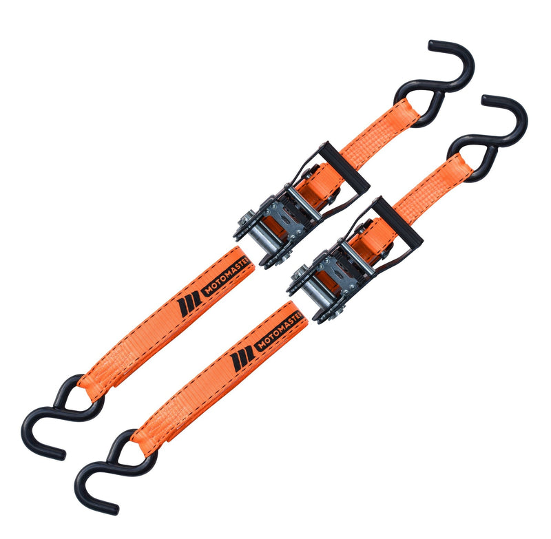 3,000-lb Heavy Duty Ratchet Tie Down Strap, Non-Padded, 1-in x 10-ft, 2-pk I6168