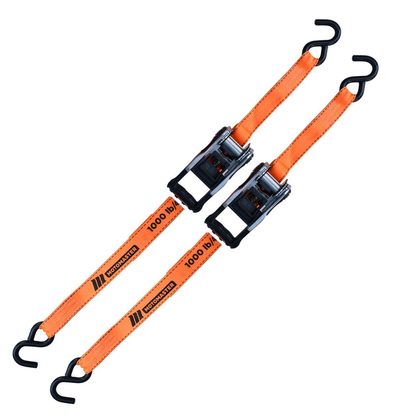 3,000-lb Heavy-Duty Ratchet Tie Down Straps, with Power Grip Padded Handles, 1.25-in x 10-ft, 2-pk R8699