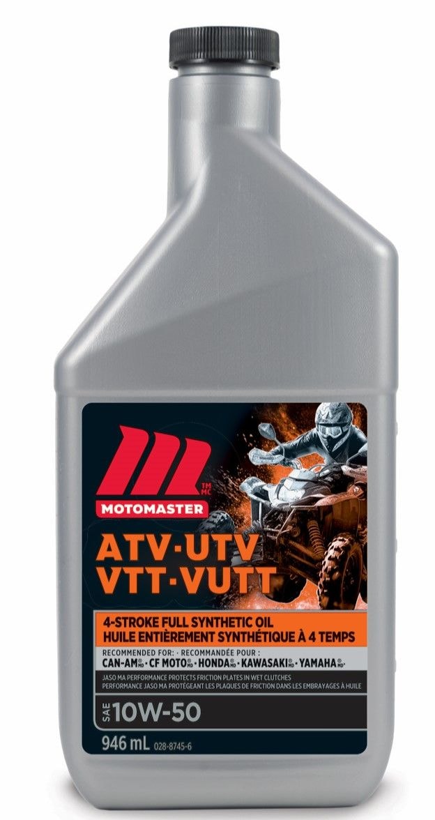 4-Stroke Synthetic ATV/UTV Engine Oil 10W50, 946-mL R9861