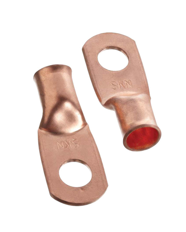 Copper Battery Cable Ends/Terminal Lugs/Ring Terminals, 1-Gauge, 3/8-in Stud E2816