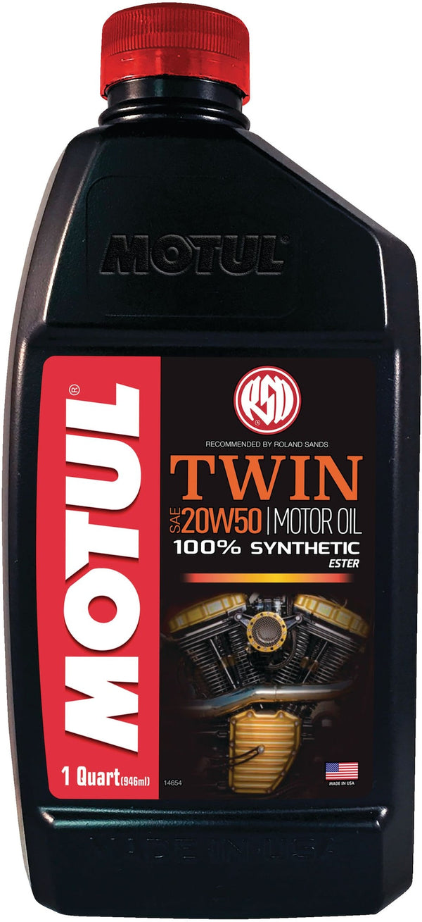 Twin Synthetic Motorcycle Motor Oil 20W50, 946-mL Q2219
