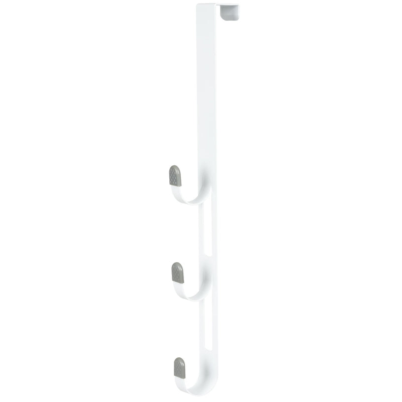 20" Over The Door Metal 3 Hook, White T5907