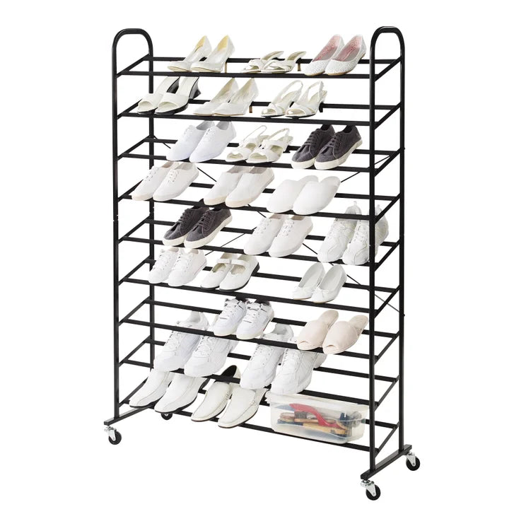 9 Tier Rolling Shoe Tower Z9191
