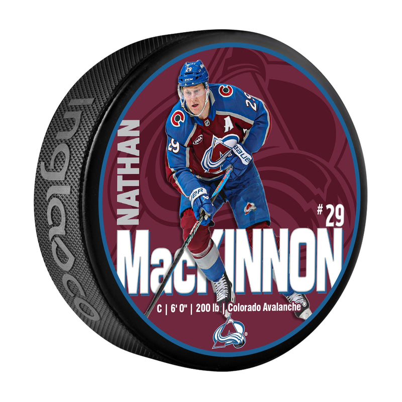 Nathan MacKinnon Hockey Puck, 6-oz K2922