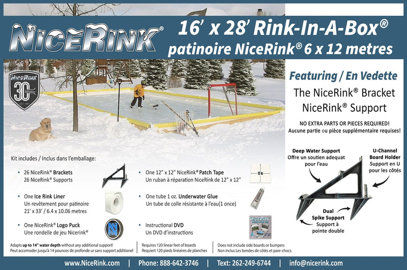 Outdoor Ice Rink Kit, 16-ft x 28-ft T5453