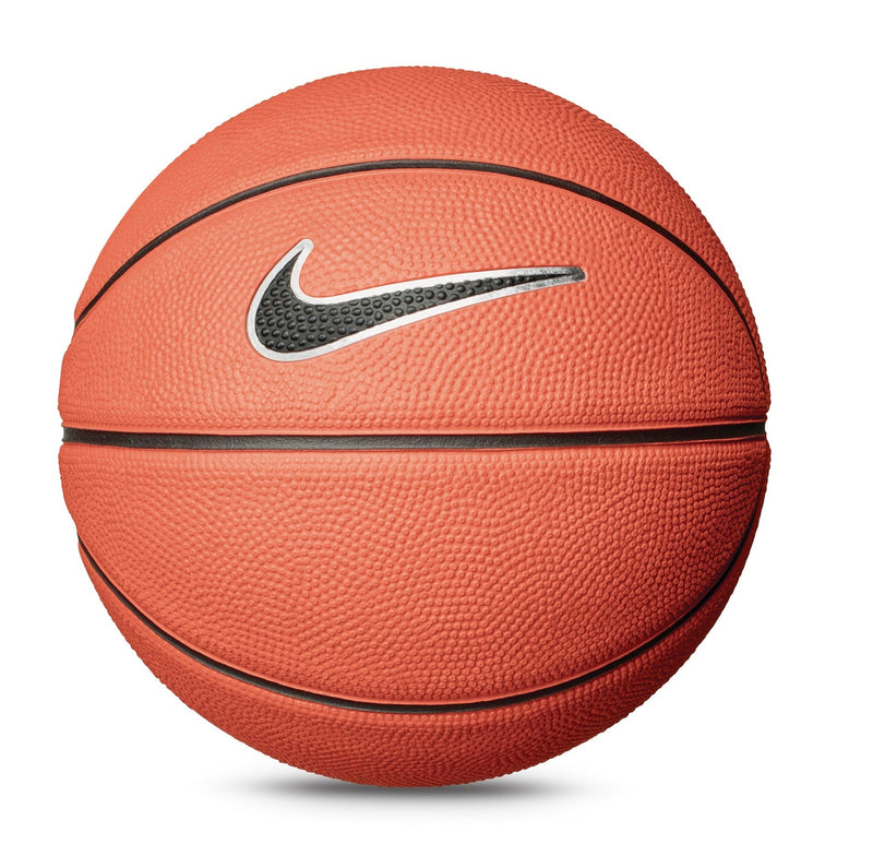 Skills Mini Kids' Indoor/Outdoor Rubber Basketball, Size 3 (22.5-in), Amber/Black/White A5135