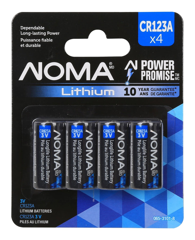 4-pk CR123 3V / 3 Volt Lithium Photo Batteries, Long Lasting Q9173