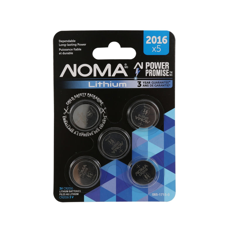 CR2016 3V / 3 Volt Lithium Coin Cell Batteries, Long Lasting, 5-pk Q4454