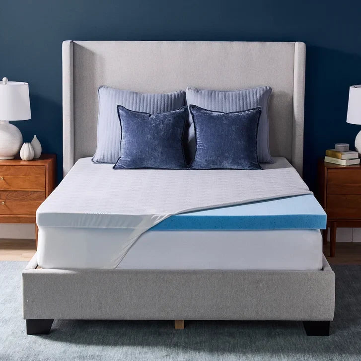 Novaform 3 in. Advanced Cooling Gel Memory Foam Mattress Topper E2192