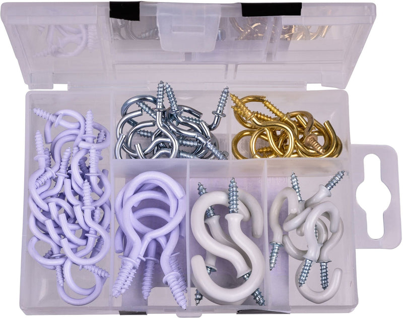 Cup Hooks Set, Assorted, 55-pk O1426