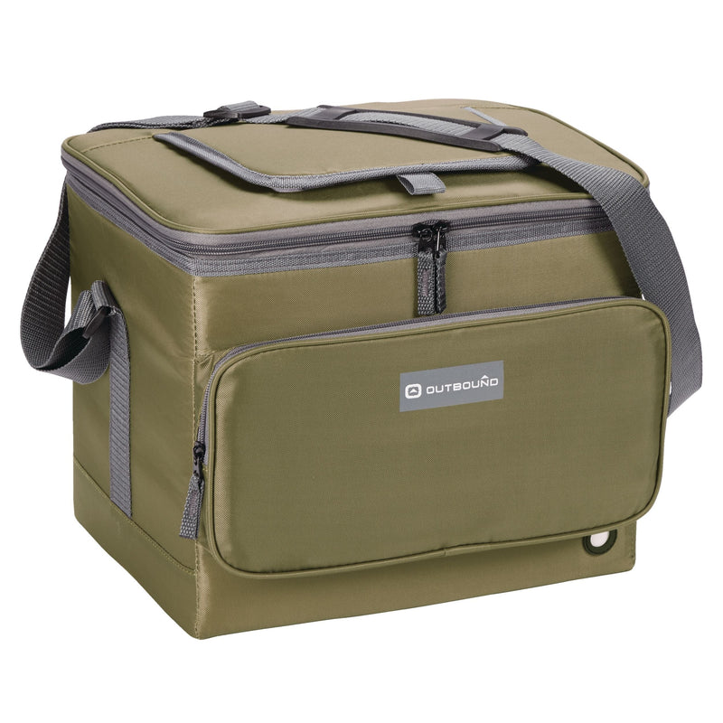 Collapsible Soft Cooler, Olive, 24 Can, 40-L N9574