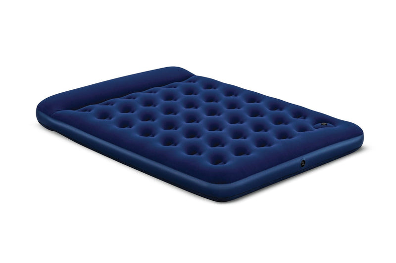 Queen Airbed with Built-In Manual Pump, PVC, Black A8358