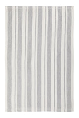 All-Purpose Striped Cotton Terry Kitchen Towels, Grey, 2-pk