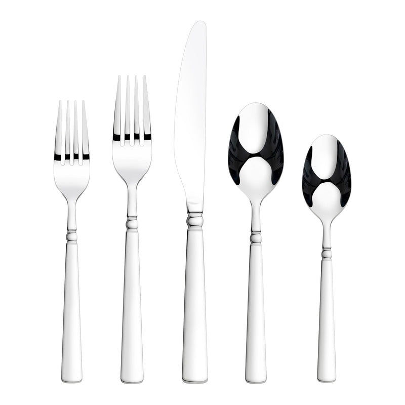 Collar Banded Flatware Set, Serves 4, 20-pc B8718
