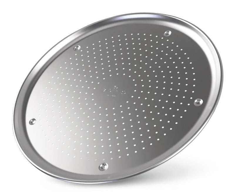 Professional Uncoated Aluminum Round Pizza Crisper Pan, 16-in R7183
