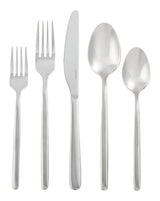 Slim Rounded Handle Flatware Set, Serves 12, 60-pc