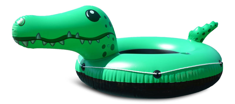 Inflatable Crocodile River/Lake Float Tube, 1-person, Green S7493