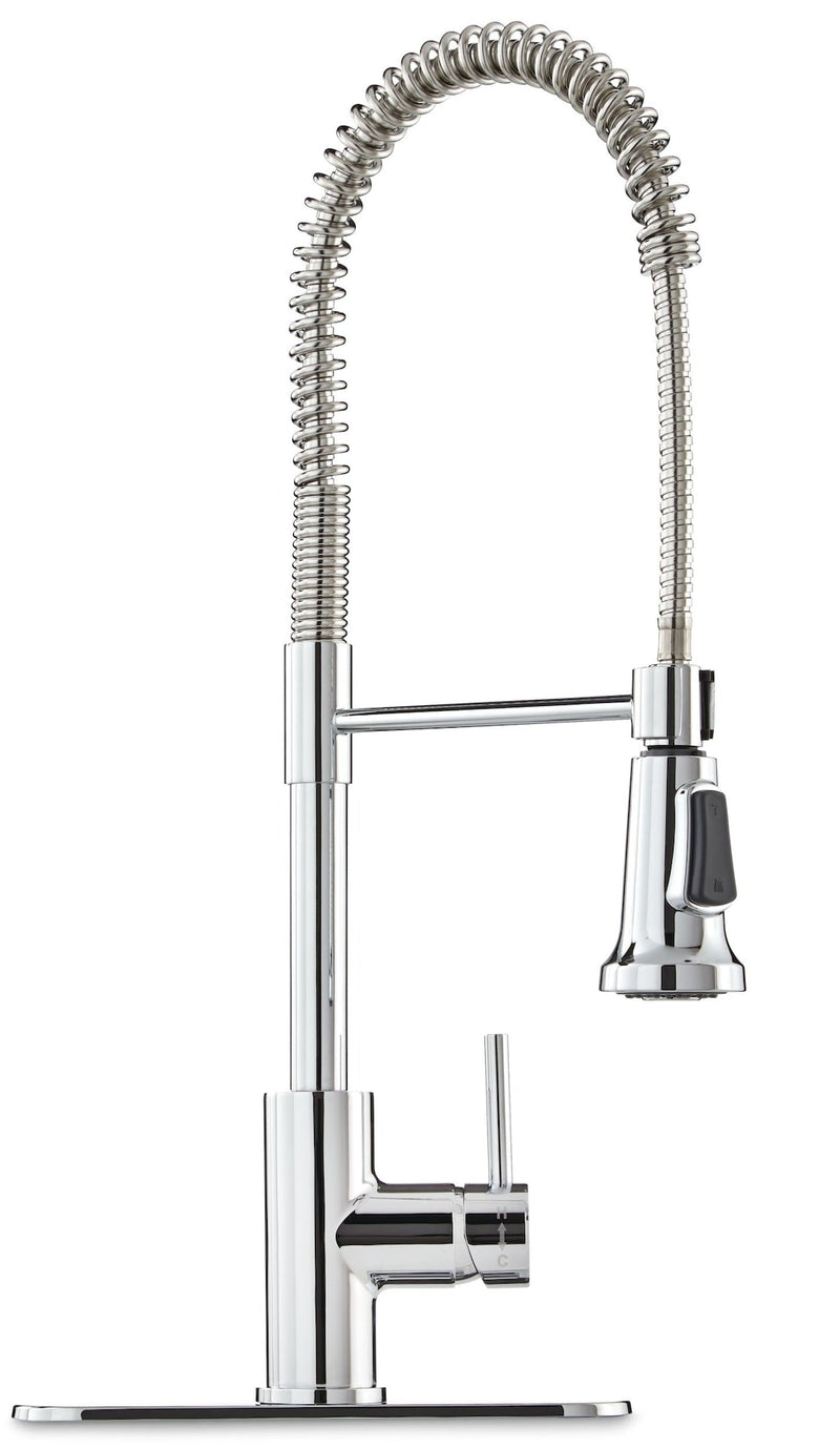 Gourmet Single-Handle Pull-Down Kitchen Faucet, Chrome Z0153