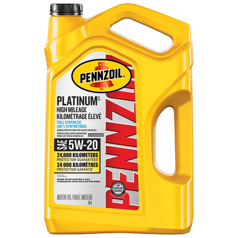 Platinum High Mileage 5W20 Synthetic Engine/Motor Oil, 5-L V8933