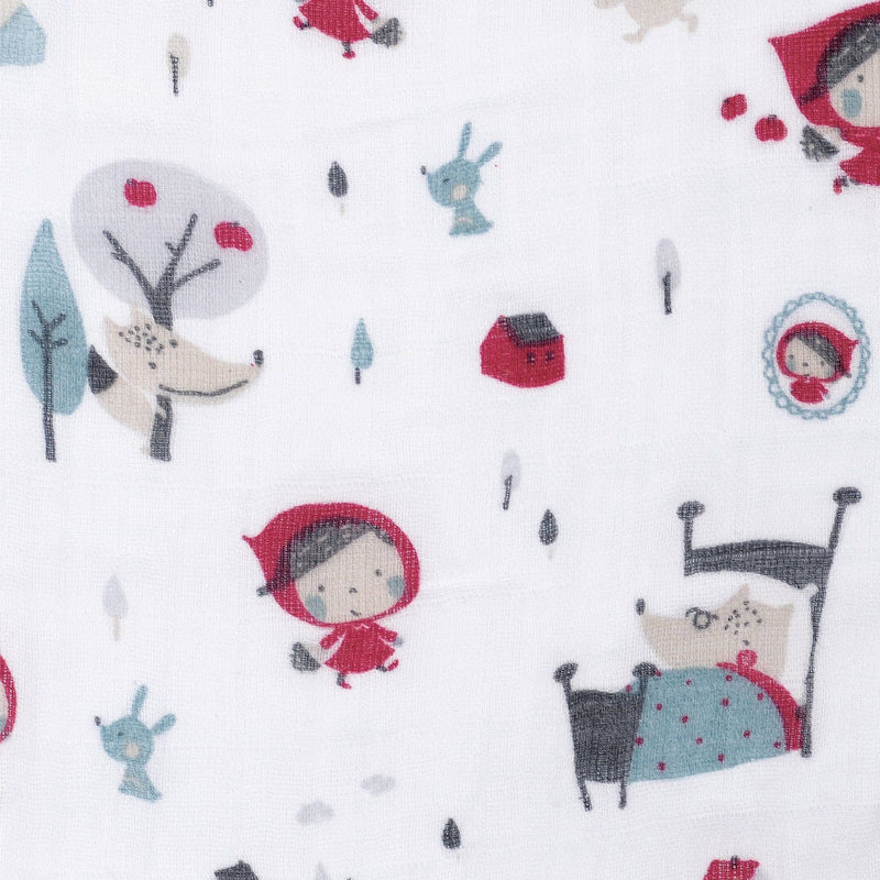 Cotton Muslin Baby Swaddle Blanket, Riding Hood D7724