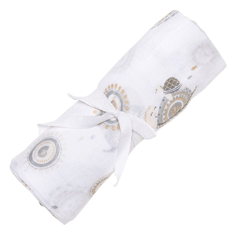 Cotton Muslin Baby Swaddle Blanket, Turtles P0567