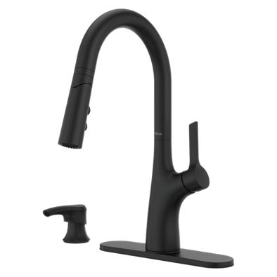 Ceylon Pull-Down Kitchen Faucet, Matte Black F0004