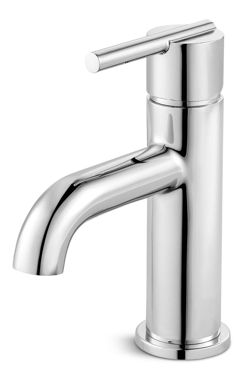 Fullerton Single Handle Single Hole 4-in Centreset Bathroom Sink Faucet, Push & Seal Drain, Chrome S4454