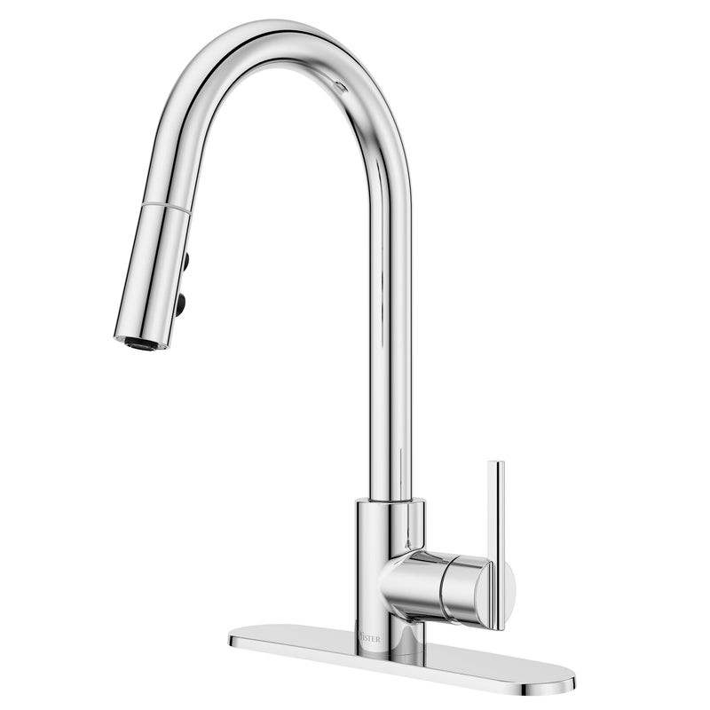 Modern Pull-Down Kitchen Faucet, Chrome A0054