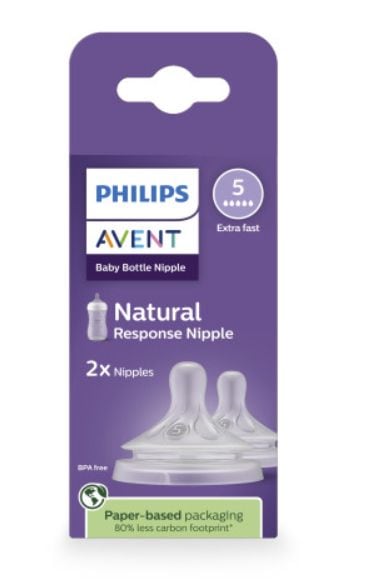 Response Nipple Flow 5 for 6M+, 2-pk Z5155