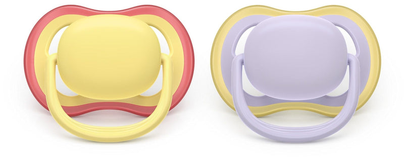 Ultra Air Powder Yellow Pacifier for 0-6M, 2-pk K4388