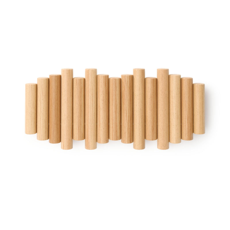 Picket Rail 5 Hook, Natural I7526