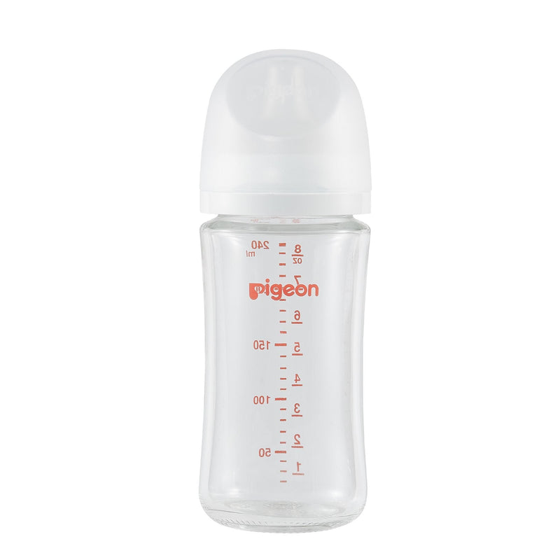 Glass Bottle with Silicone Nipple (M), 8-oz, 3 Months+ Y2569
