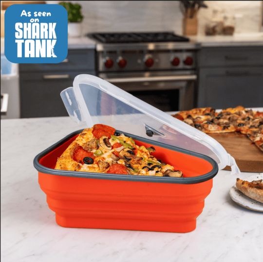 Reusable Pizza Storage Container with 5 Microwavable Serving Trays Z8054