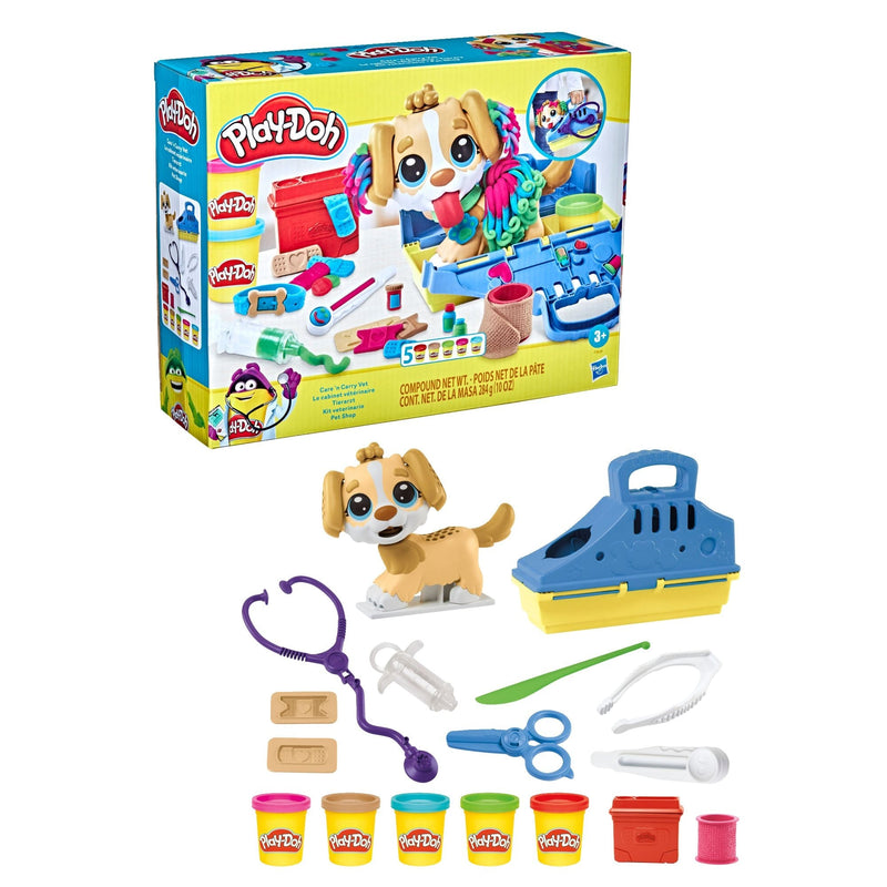 Care N' Carry Vet Playset, With Compound Cans, Non-Toxic, 10 oz, 5-pc, Ages 3+ J1967