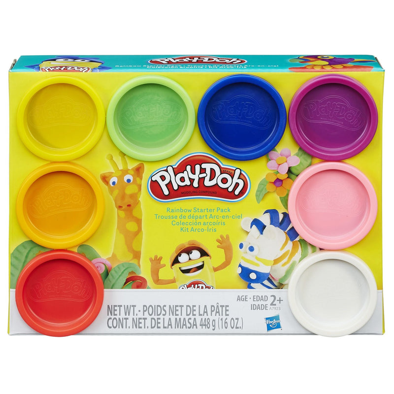 Rainbow 8 Colour Starter Pack Molding Material For Toddlers & Kids, Ages 2+ Y1629