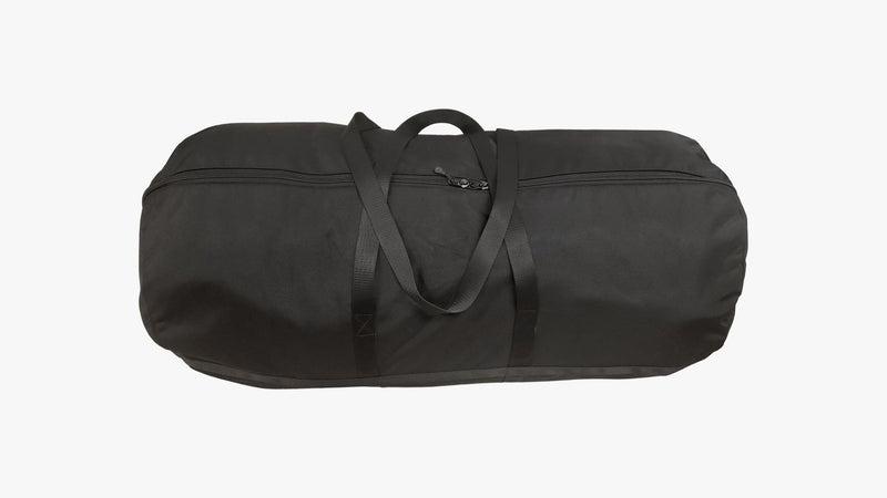 Extra-Large Black Nylon Storage Cargo Bag with Handles and Full-Length Zipper J1878