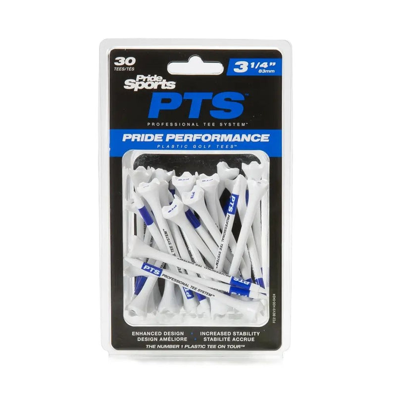 Pride Performance Plastic Golf Tee, 3-1/4-in, 30-pk, White R8250