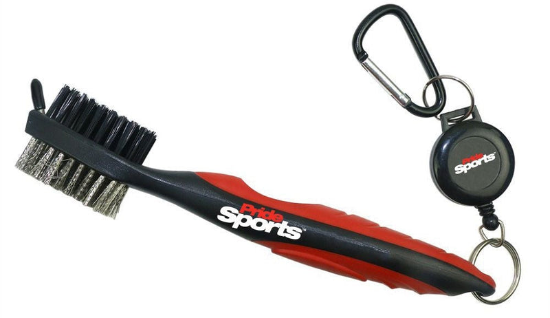 Deluxe Golf Club Cleaning Brush with Retractable Cord E3334