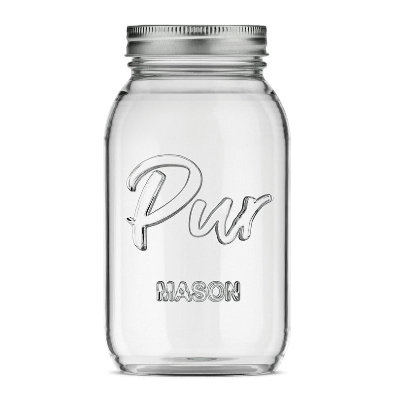 Mason Regular Mouth Canning Glass Jar with Lid & Band, 32-oz/946-mL, 12-pk X2597