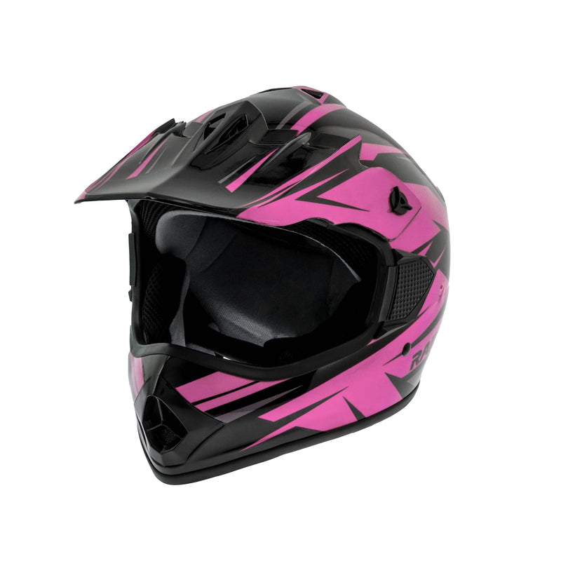 GX4 Youth Dirt Bike/ATV Helmet, Pink/Black, Assorted Sizes O8119