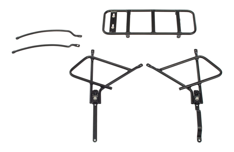 Adjustable Rear Bike Rack, Lightweight, Aluminum, Black D1010