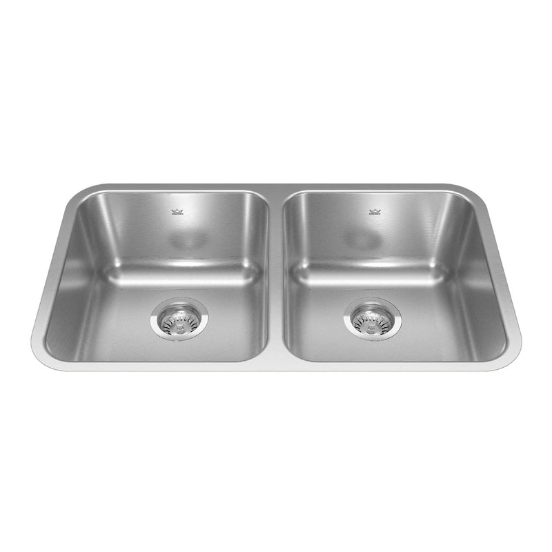 FB Double Stainless Steel Sink, 30.88x17.75-in G6946