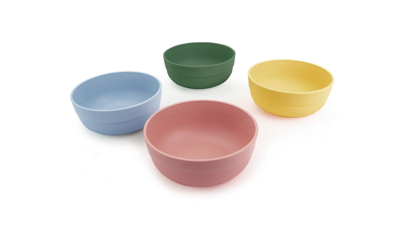 Reusable Plastic Tumbler Bowls, BPA Free, Recyclable Material, 4-pk U5814