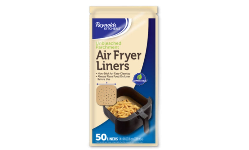 Kitchens Unbleached Non-Stick Air Fryer Liners, 50-pc N7963