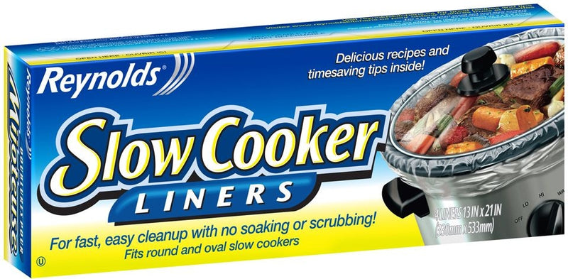 Slow Cooker Aluminum Liners, 6.1-L, 4-pk V8912
