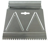 Multi-Purpose Steel V-Notch Adhesive Spreader/Applicator Tool, 3/16 x 6-in