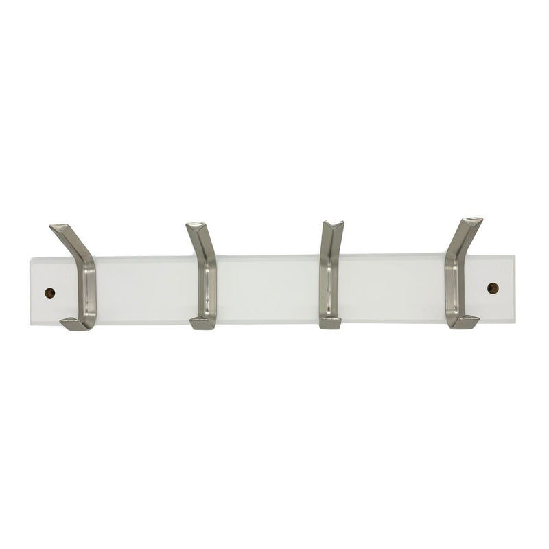 Double 4 Hook on Board, 18", White Q5990
