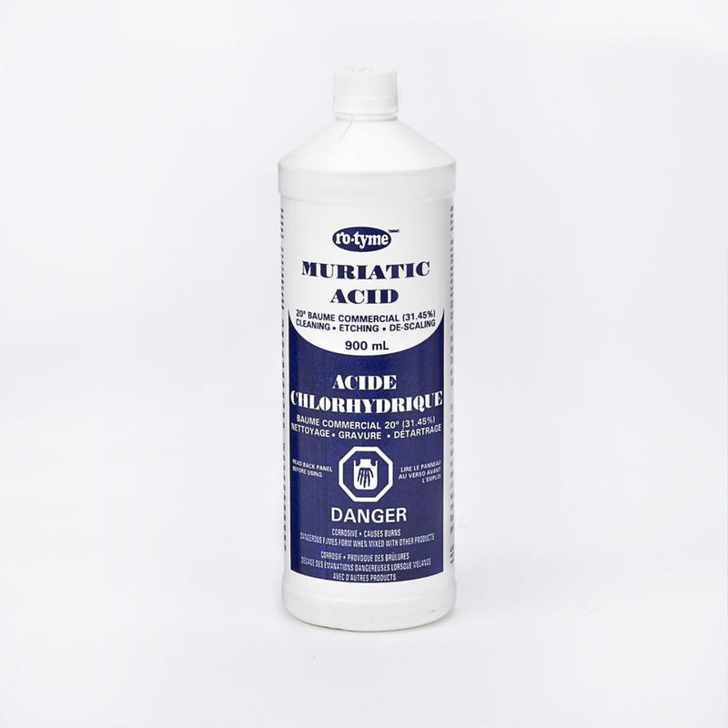 Muriatic Acid For Cleaning & Etching Concrete & Descaling Tile/Porcelain, 900-mL W7633